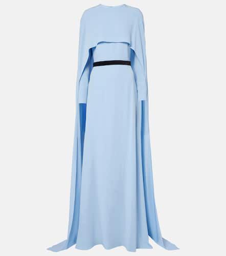 Markarian Natasha satin cape gown - Markarian - Modalova