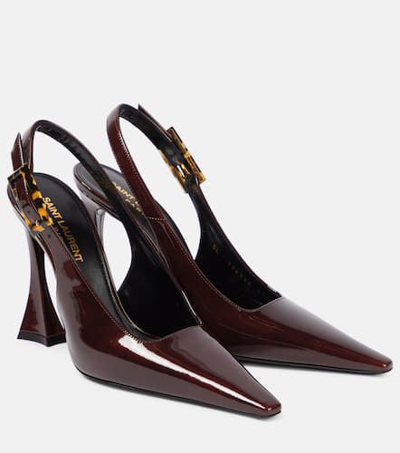 Dune 110 patent leather slingback pumps - Saint Laurent - Modalova