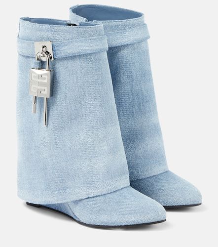 Stiefel Shark Lock aus Denim - Givenchy - Modalova