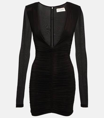 Saint Laurent Jersey minidress - Saint Laurent - Modalova