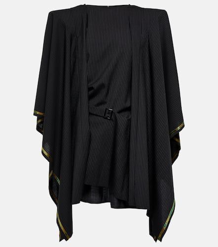 Striped cape minidress - Junya Watanabe - Modalova