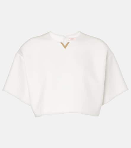 VGold cotton gabardine crop top - Valentino - Modalova