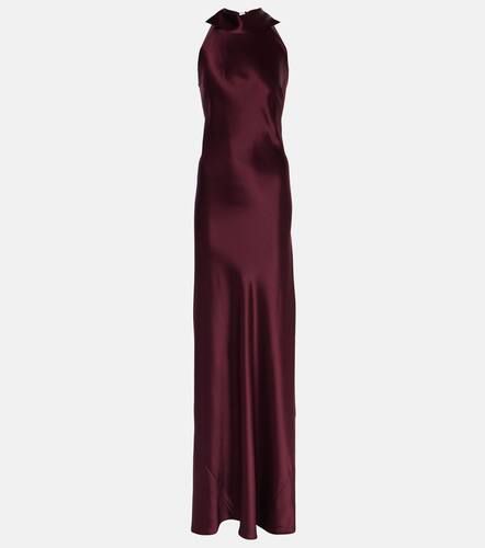 Galvan Sienna halterneck satin gown - Galvan - Modalova