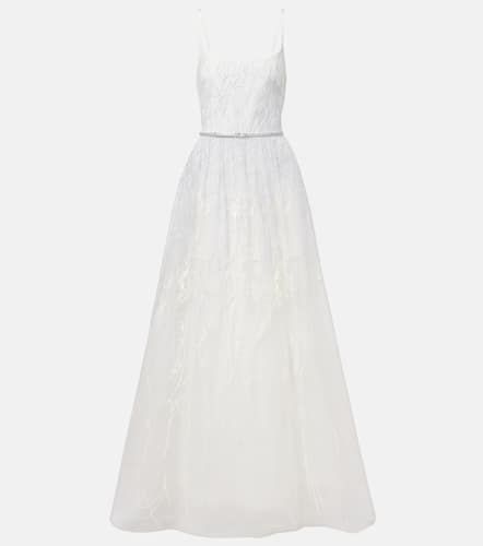 Vestido de novia de tul bordado - Elie Saab - Modalova