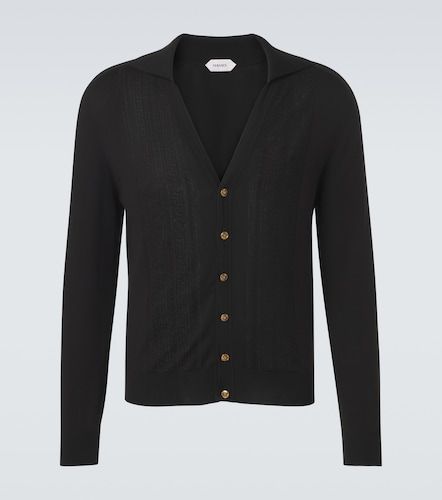 Cardigan Greca in seta e cotone - Versace - Modalova