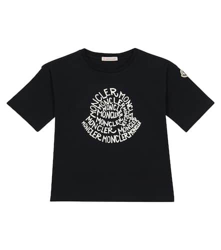 Camiseta de algodón con logo - Moncler Enfant - Modalova