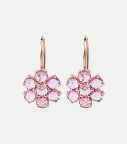 Daisy Bloom 18kt rose gold earrings with sapphires - Ileana Makri - Modalova