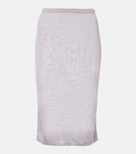 Knitted high-rise pencil skirt - Saint Laurent - Modalova