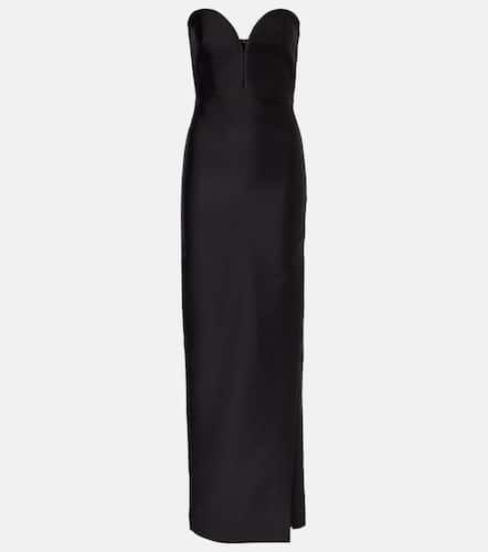 Robe longue bustier en taffetas - Roland Mouret - Modalova