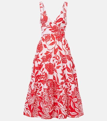 Robe midi Coco en coton à fleurs - Poupette St Barth - Modalova