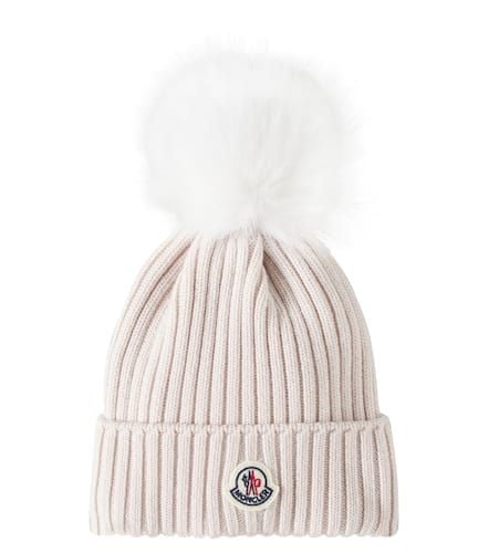 Gorro acanalado de lana - Moncler Enfant - Modalova