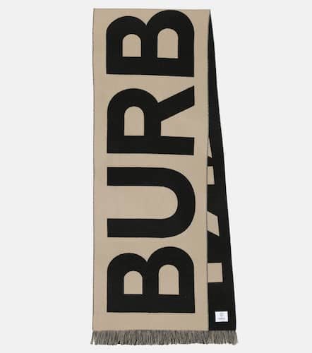 Burberry Bufanda de lana con logo - Burberry - Modalova