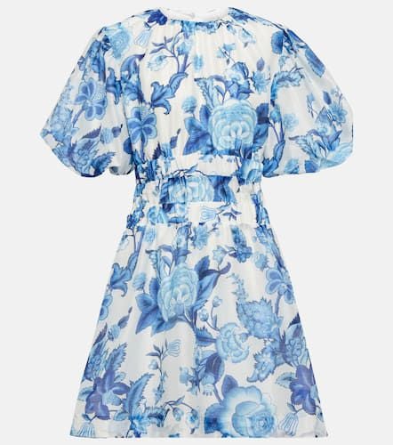 Floral cotton and silk minidress - SIR - Modalova