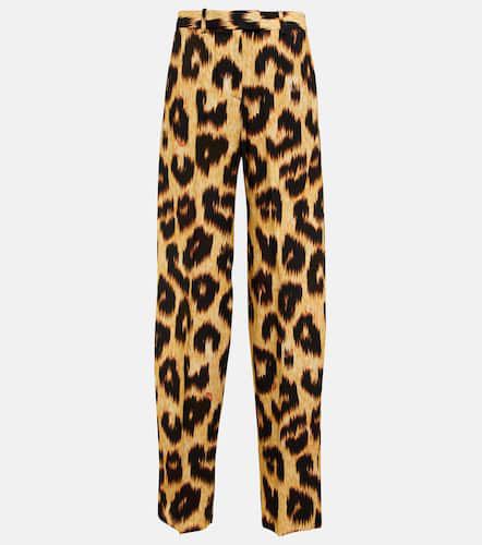 High-rise leopard-print pants - The Attico - Modalova