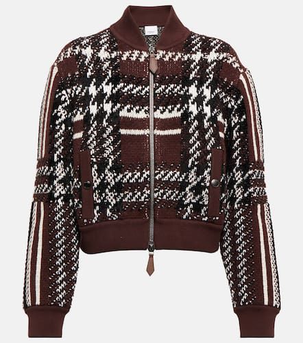 Chaqueta bomber mezcla de lana a cuadros - Burberry - Modalova