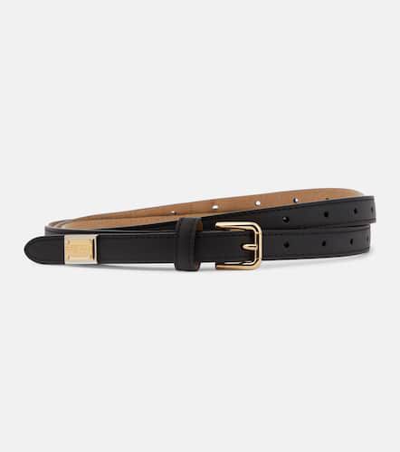 Cinturón de piel con logo - Dolce&Gabbana - Modalova