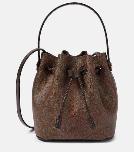 Bolso saco Mini de lona en jacquard con paisley - Etro - Modalova