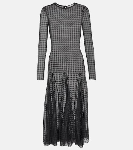 Ami Paris Gingham lace midi dress - Ami Paris - Modalova