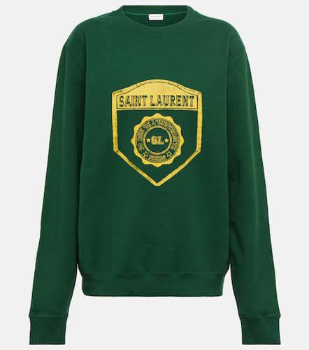 Bedrucktes Sweatshirt aus Baumwolle - Saint Laurent - Modalova