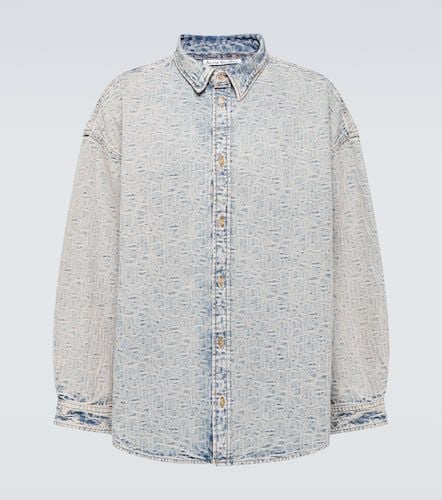 Oversized patterned denim shirt - Acne Studios - Modalova