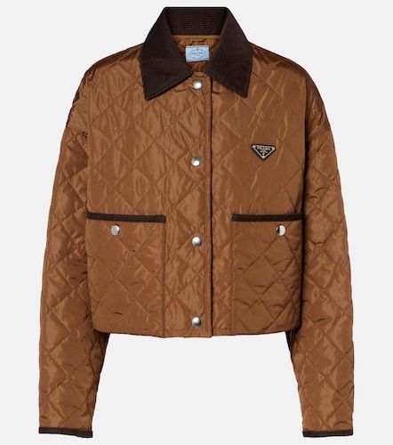 Re-Nylon quilted cropped jacket - Prada - Modalova
