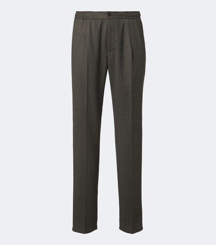 Pantalones rectos de lana virgen - Rubinacci - Modalova