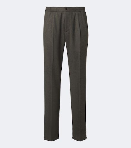 Virgin wool straight pants - Rubinacci - Modalova