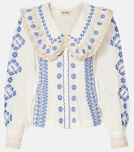 Percy embroidered cotton blouse - Rixo - Modalova