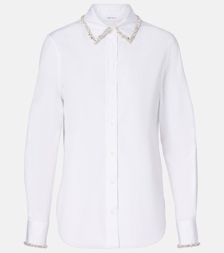 Camicia in popeline di cotone con cristalli - McQueen - Modalova