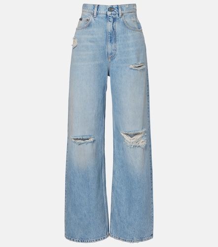 Distressed wide-leg jeans - Dolce&Gabbana - Modalova