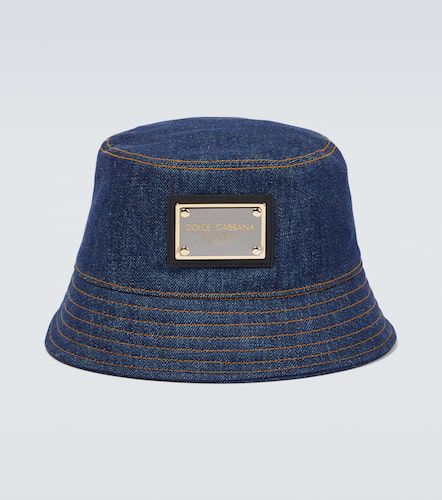 Cappello da pescatore in denim - Dolce&Gabbana - Modalova