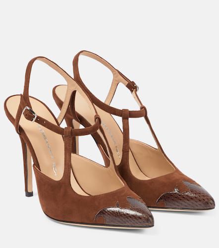 Pumps slingback in suede - Alessandra Rich - Modalova