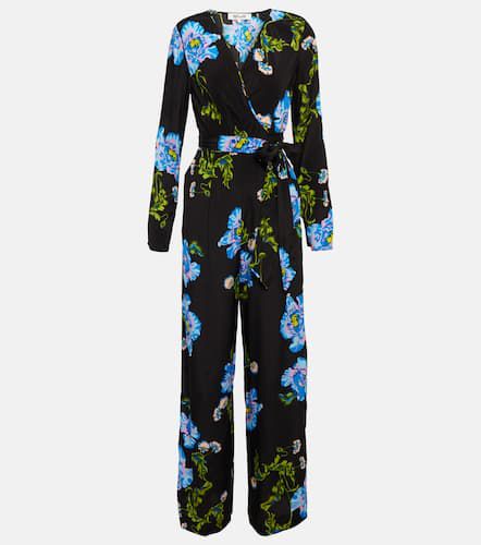 Gulio printed crÃªpe de chine jumpsuit - Diane von Furstenberg - Modalova