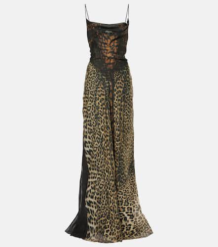 Vestido de fiesta Leopard de tul estampado - Jean Paul Gaultier - Modalova