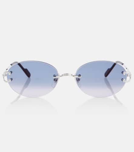 Occhiali da sole ovali Classic C De Cartier - Cartier Eyewear Collection - Modalova