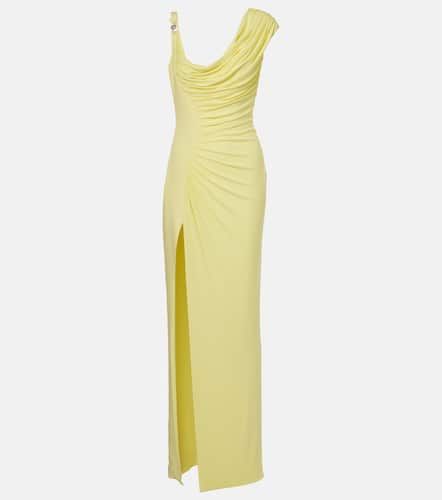 Medusa '95 draped crÃªpe jersey maxi dress - Versace - Modalova