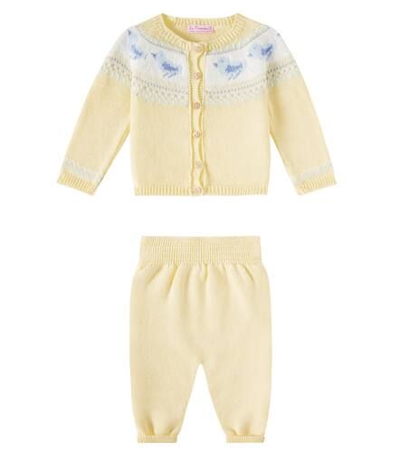 Baby - Cardigan e pantaloni Isa in maglia - La Coqueta - Modalova