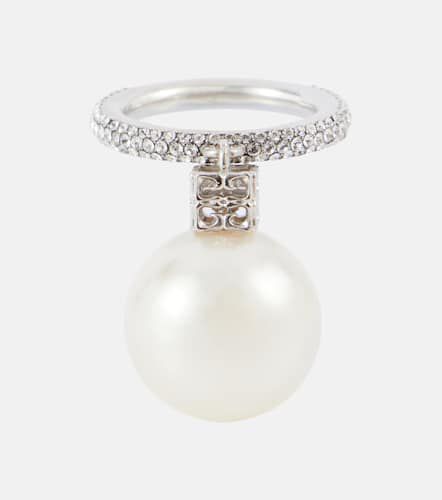 Crystal-embellished ring with faux pearl - Givenchy - Modalova