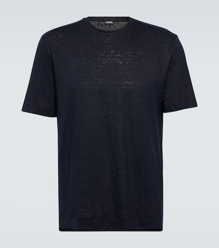 Zegna T-Shirt aus Leinen - Zegna - Modalova