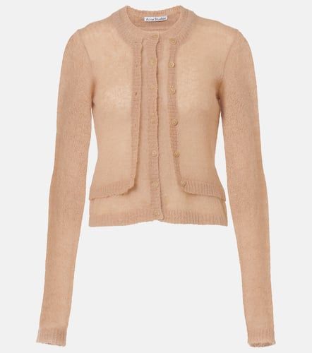 Cardigan in mohair e lana - Acne Studios - Modalova