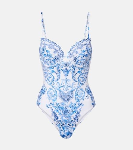 Embroidered printed swimsuit - Camilla - Modalova