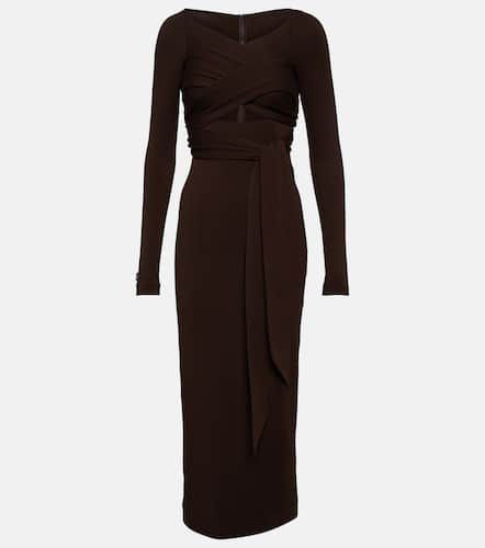 Draped wool-blend midi dress - Dolce&Gabbana - Modalova