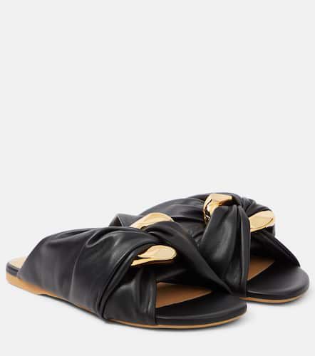 JW Anderson Corner leather slides - JW Anderson - Modalova