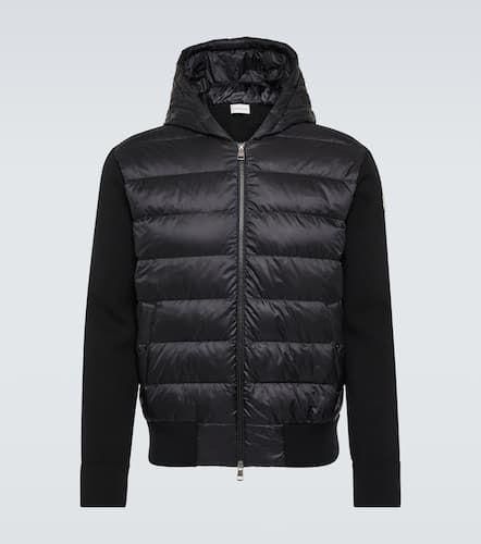 Sudadera con capucha y paneles de plumas - Moncler - Modalova