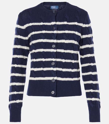 Cardigan in lana e cashmere a righe - Polo Ralph Lauren - Modalova