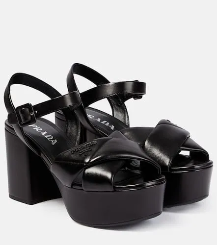Prada Platform leather sandals - Prada - Modalova