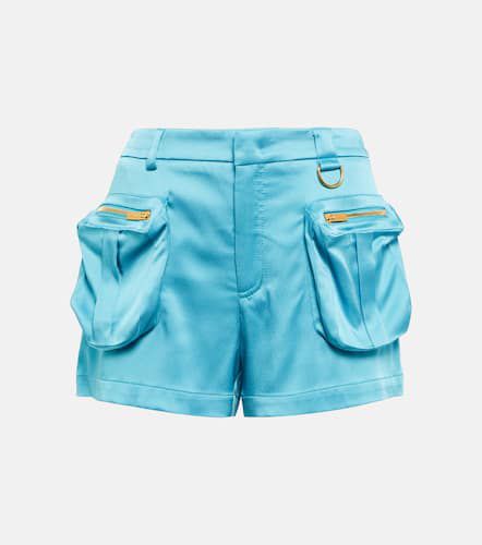 Shorts a vita bassa in raso - Blumarine - Modalova