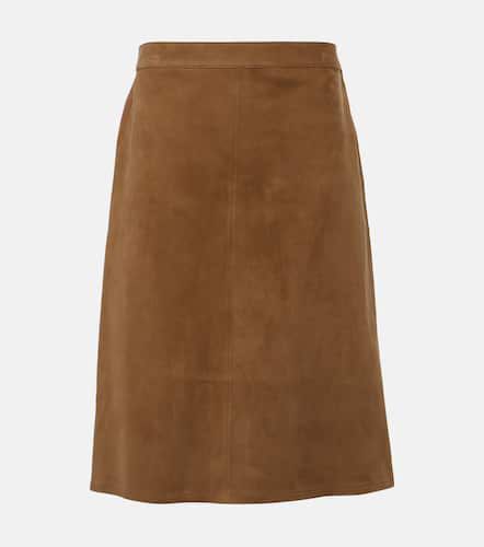 Ferragamo Leather midi skirt - Ferragamo - Modalova