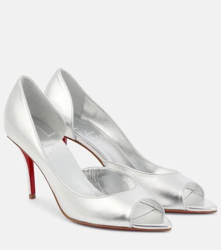 Open Apostropha 80 metallic leather pumps - Christian Louboutin - Modalova