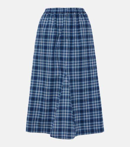 Checked mid-rise cotton maxi skirt - Acne Studios - Modalova